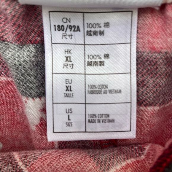 Disney Parks Christmas Flannel Pajama Pants Mickey Mouse Patchwork Size XL - Picture 10 of 10